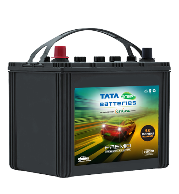 TATA Green PREMIO 70D26R 12V 70ah Car Battery at Best Price